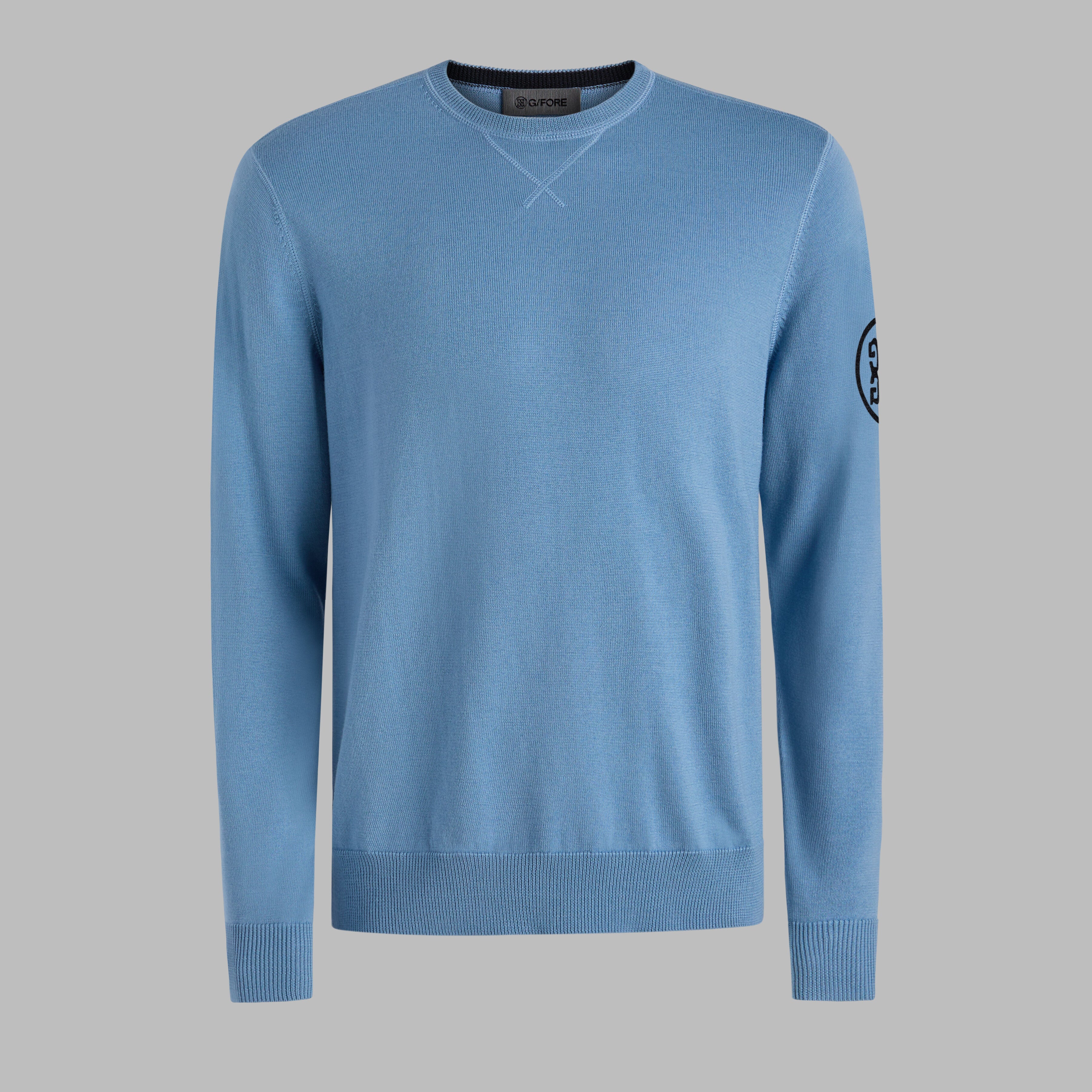 CIRCLE G'S MERINO WOOL CREWNECK SWEATER