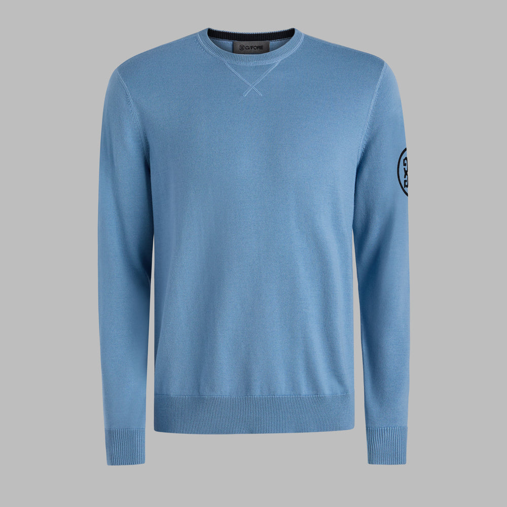 CIRCLE G'S MERINO WOOL CREWNECK SWEATER
