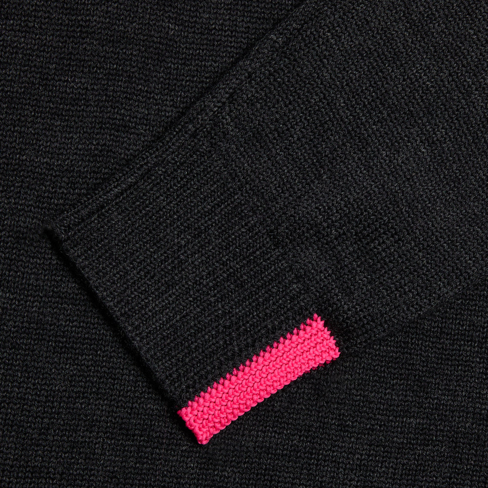 SHAWL COLLAR MERINO WOOL SWEATER