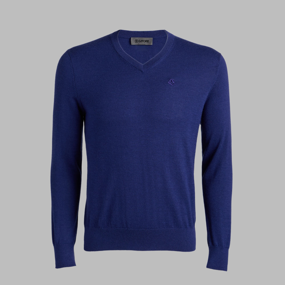 G SCRIBE VERSE V NECK CASHMERE SWEATER