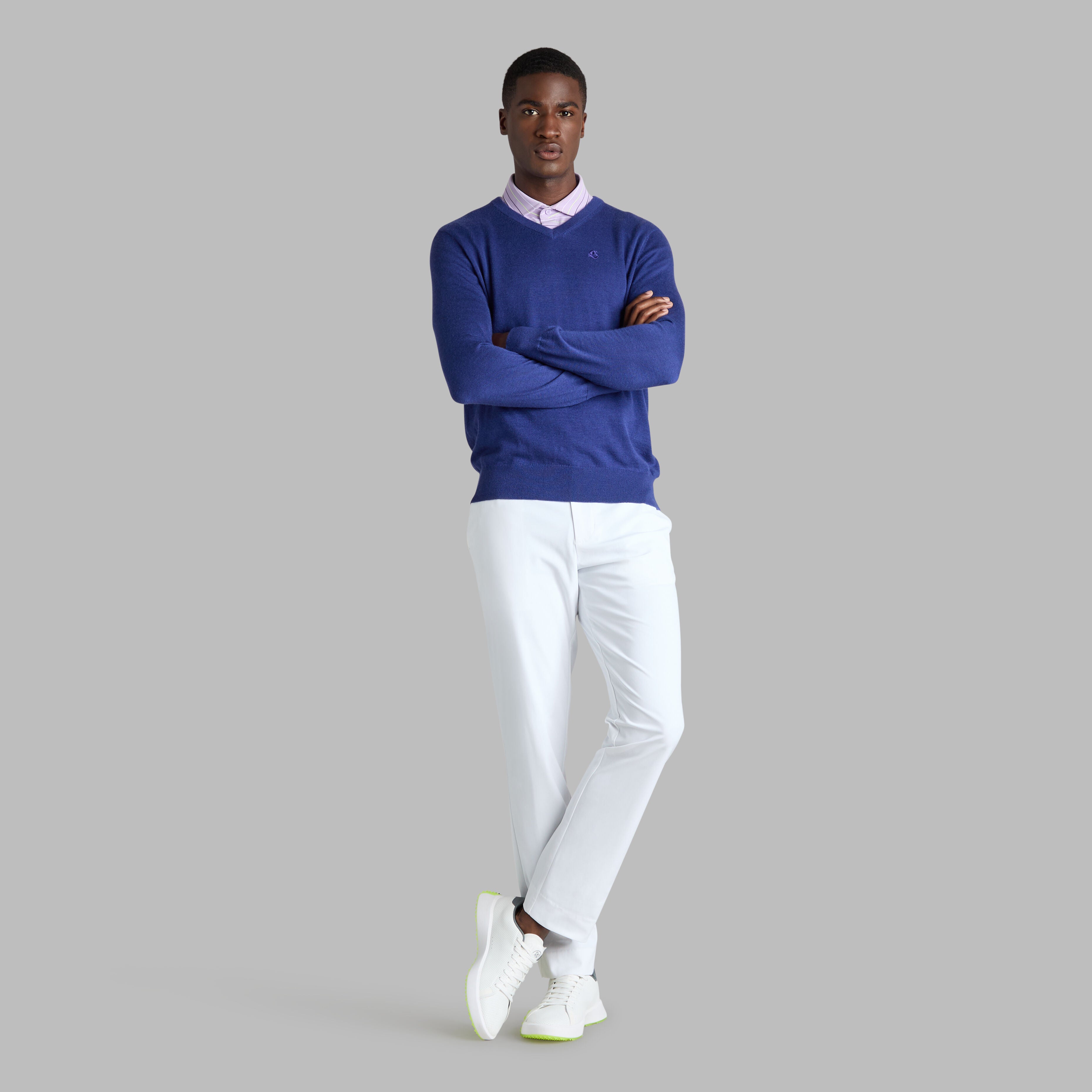 G SCRIBE VERSE V NECK CASHMERE SWEATER