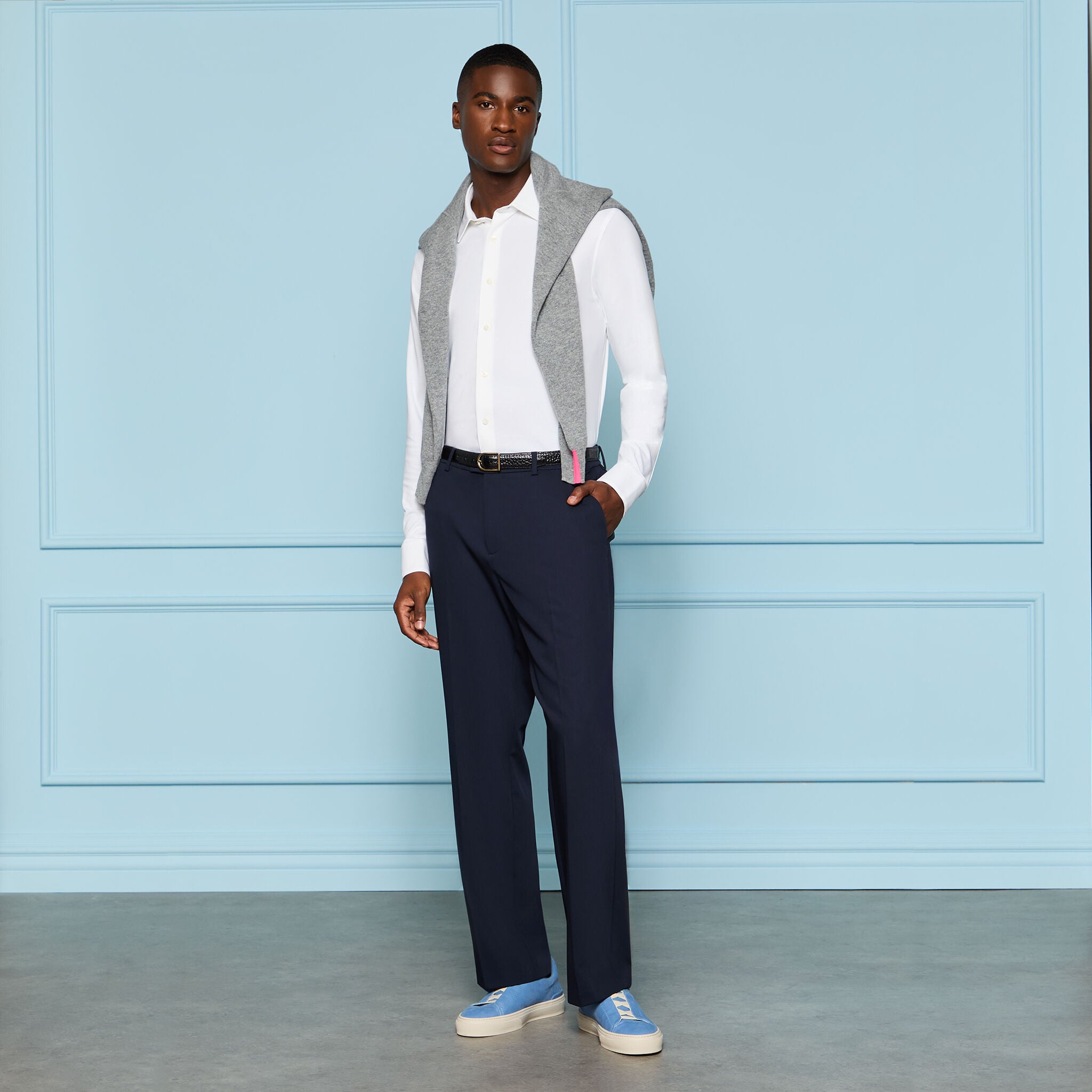 LUXE COTTON BLEND SHIRT