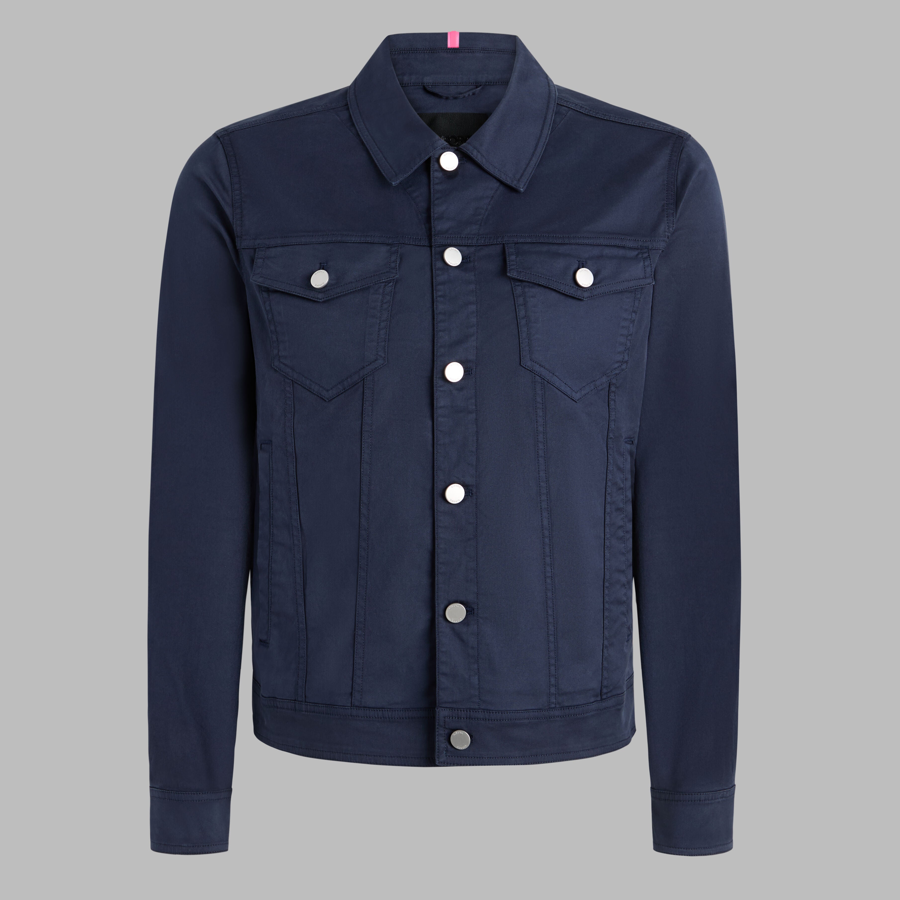 STRETCH COTTON GABARDINE TRUCKER JACKET