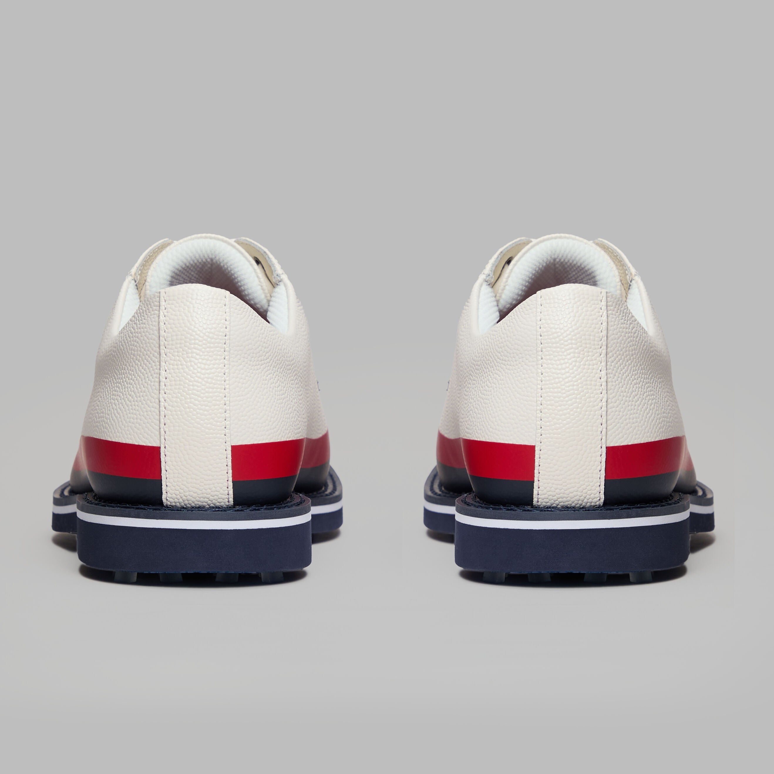 GALLIVANTER TUXEDO STRIPE LEATHER GOLF SHOE