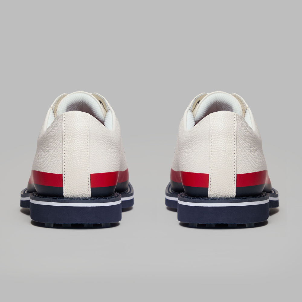 GALLIVANTER TUXEDO STRIPE LEATHER GOLF SHOE