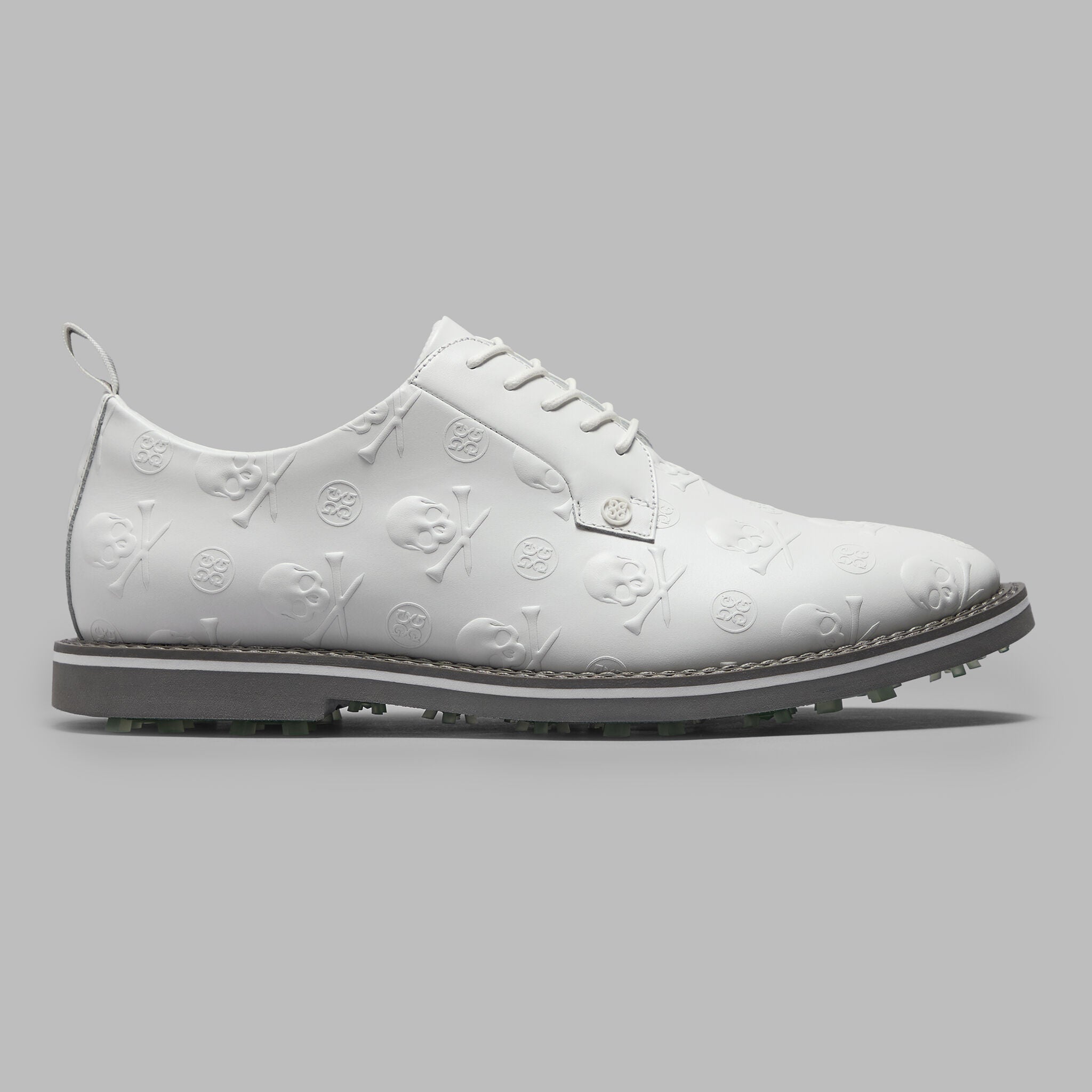 GALLIVANTER EMBOSSED SKULL & TEES LEATHER GOLF SHOE