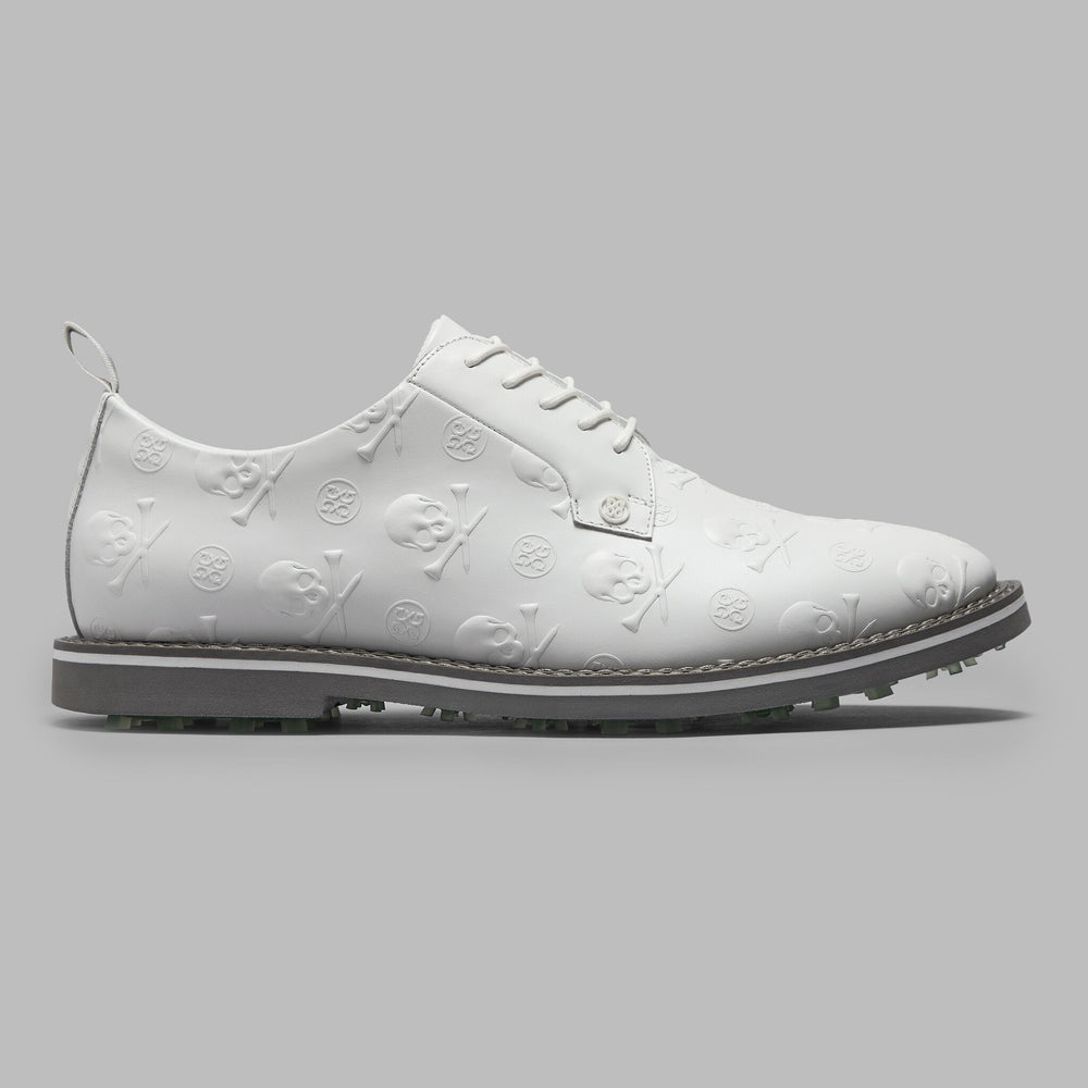 GALLIVANTER EMBOSSED SKULL & TEES LEATHER GOLF SHOE