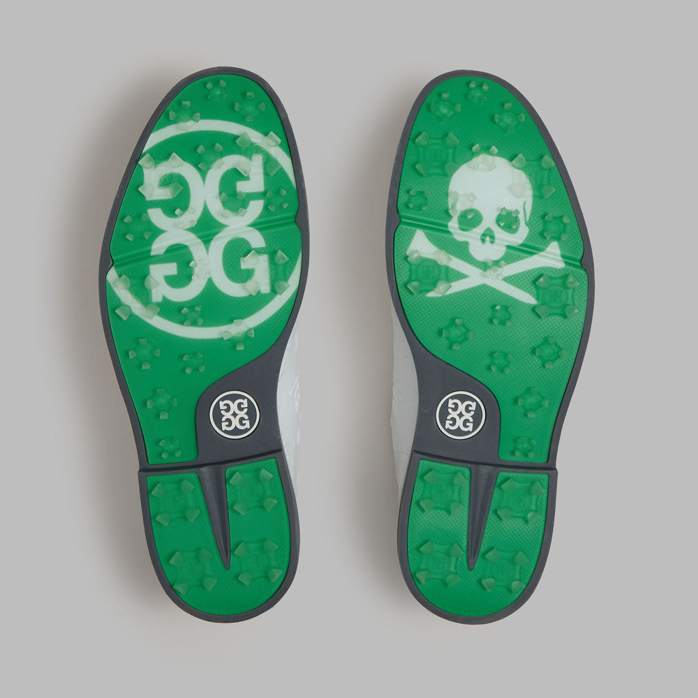 GALLIVANTER EMBOSSED SKULL & TEES LEATHER GOLF SHOE