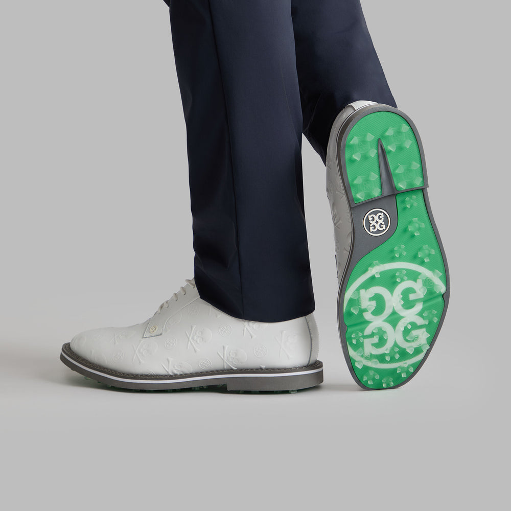 GALLIVANTER EMBOSSED SKULL & TEES LEATHER GOLF SHOE