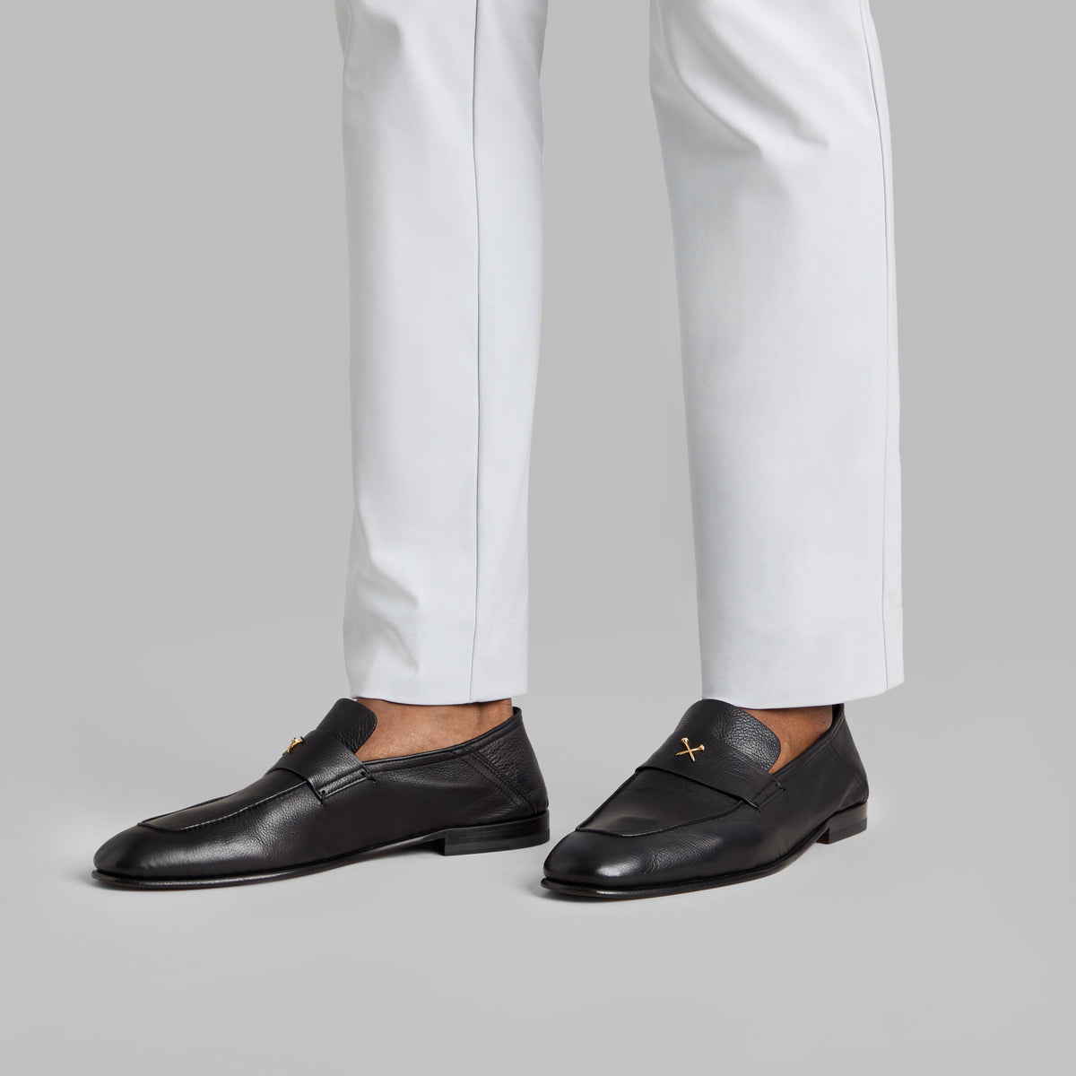 METAL TEES LEATHER FLEX LOAFER