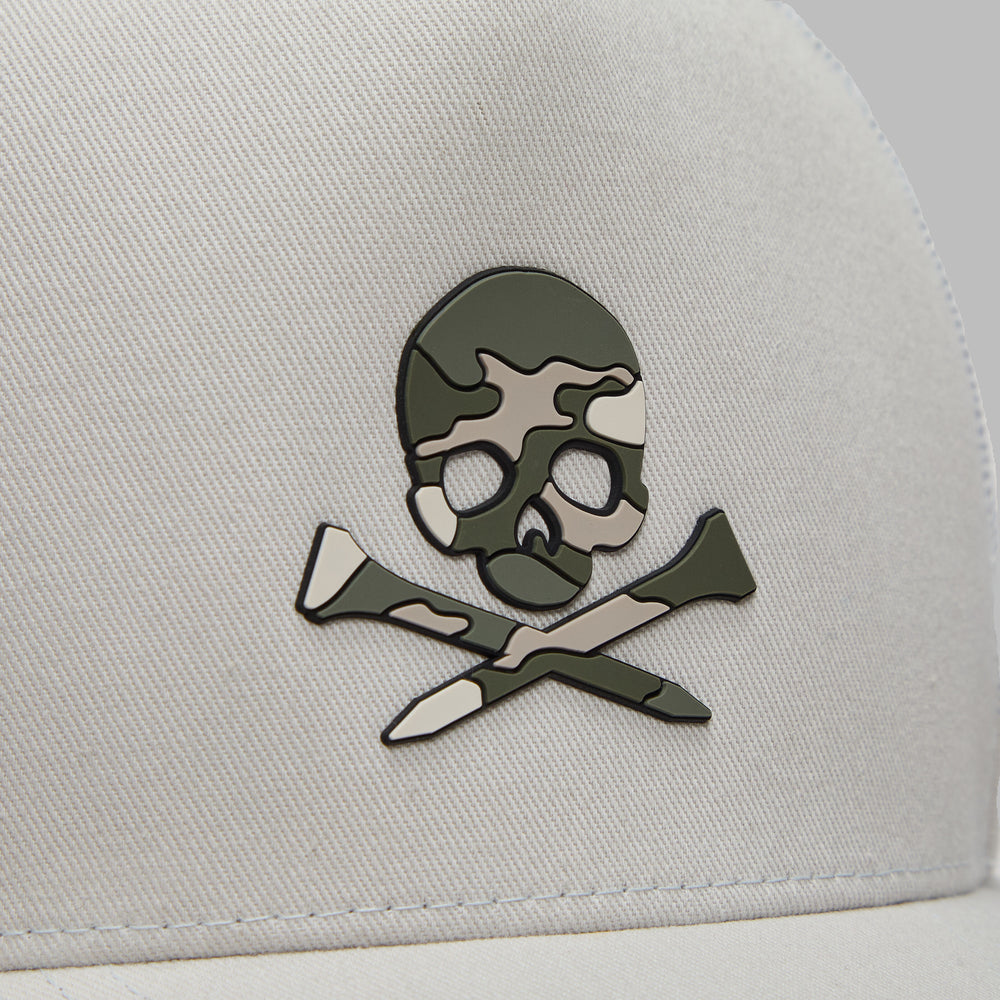 CAMO SKULL & TEES TALL TRUCKER HAT |HATS