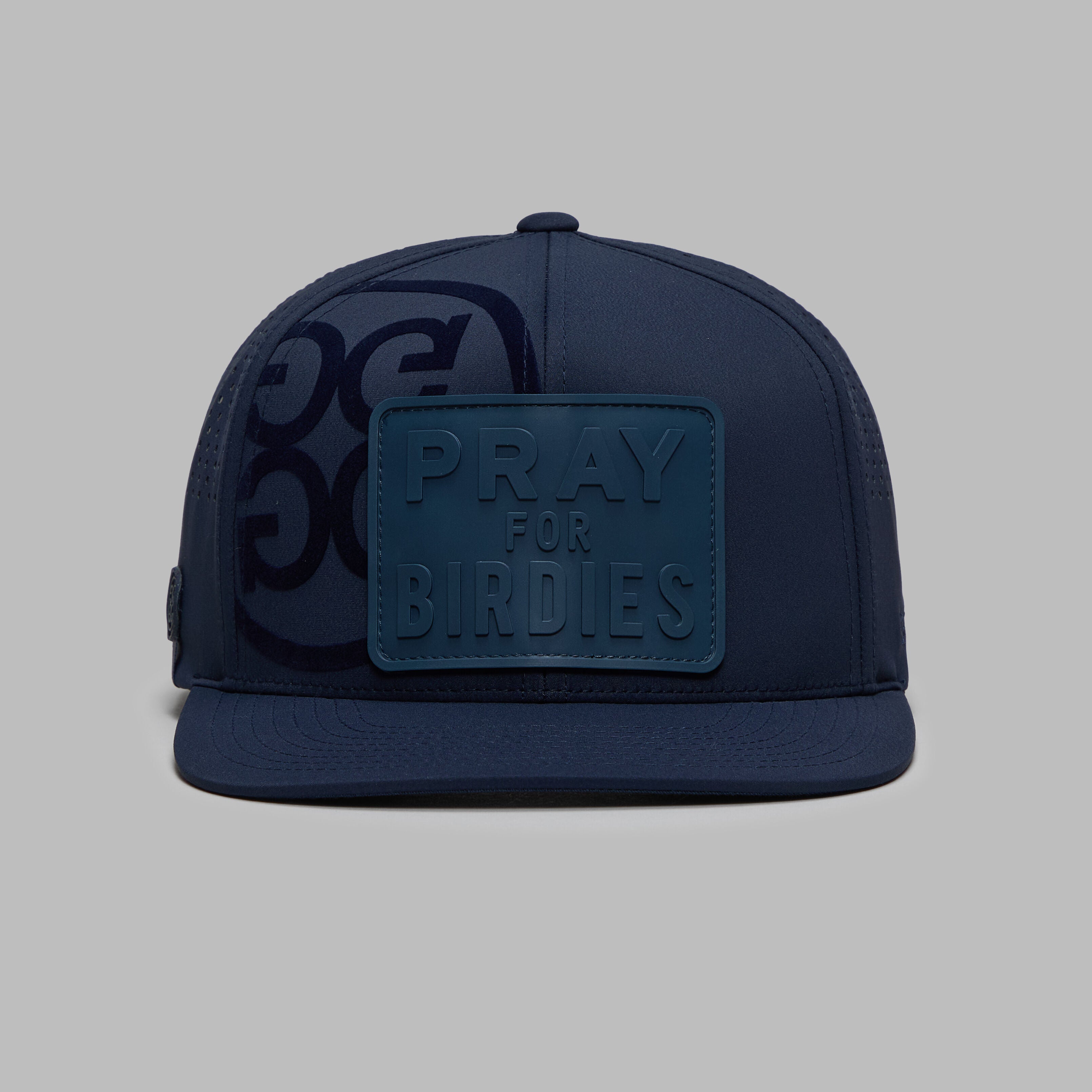 PRAY FOR BIRDIES PATCH PERFORATED DELTA HAT |HATS