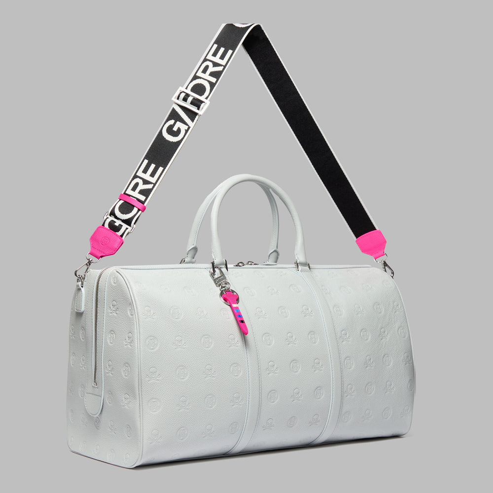 EMBOSSED SKULL & TEES LEATHER WEEKENDER