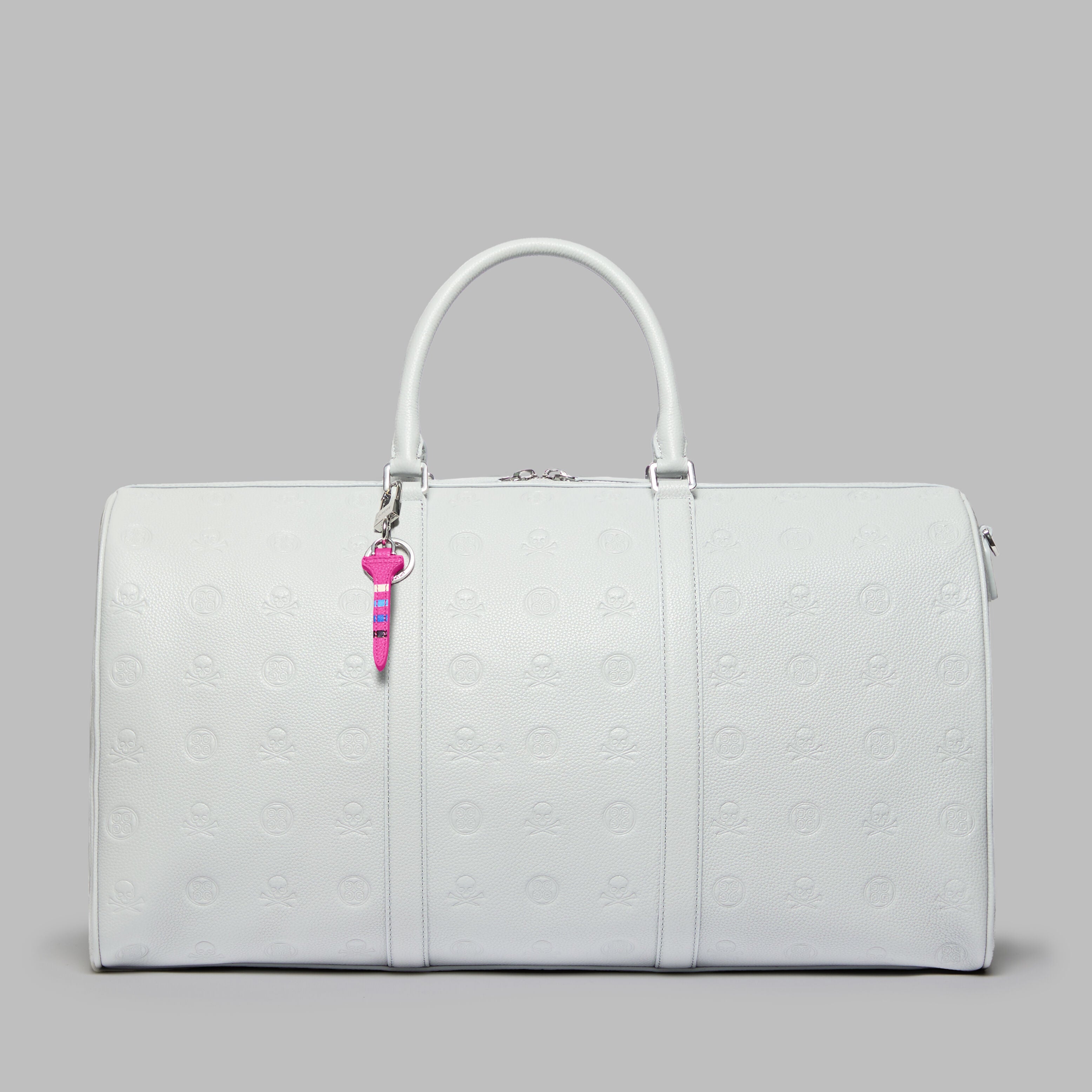EMBOSSED SKULL & TEES LEATHER WEEKENDER