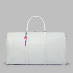 EMBOSSED SKULL & TEES LEATHER WEEKENDER