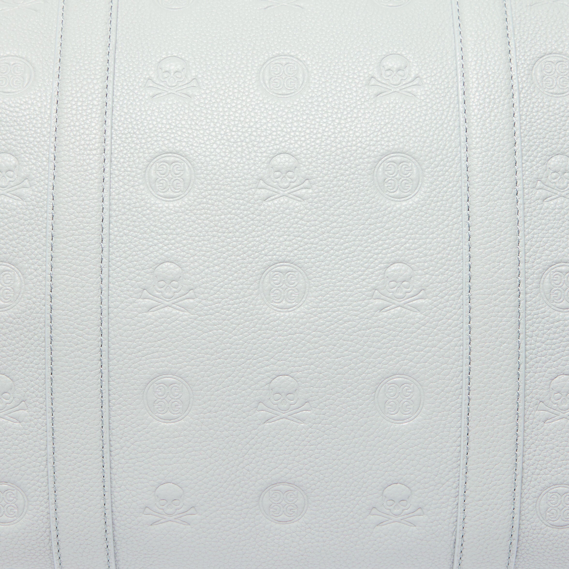 EMBOSSED SKULL & TEES LEATHER WEEKENDER