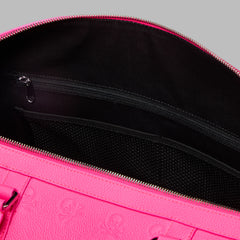 EMBOSSED SKULL & TEES LEATHER WEEKENDER