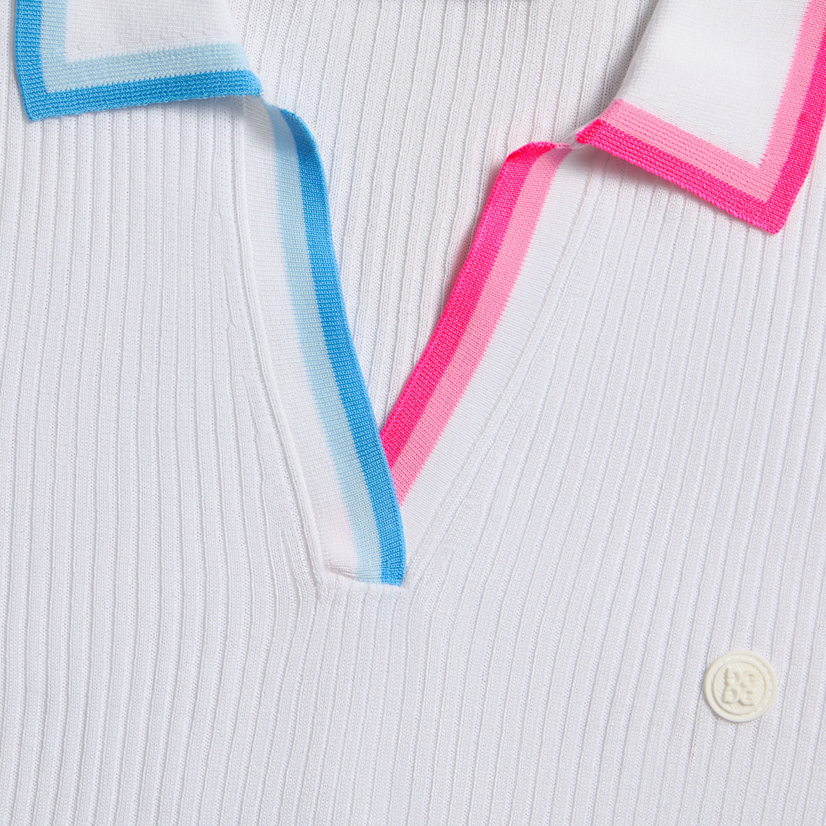 JOHNNY COLLAR COTTON BLEND RIB POLO