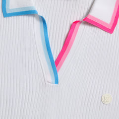 JOHNNY COLLAR COTTON BLEND RIB POLO