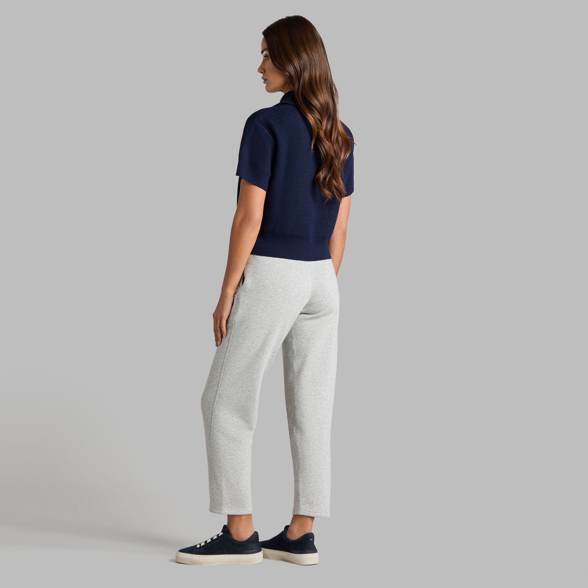 1/4 ZIP SHORT SLEEVE SWEATER POLO