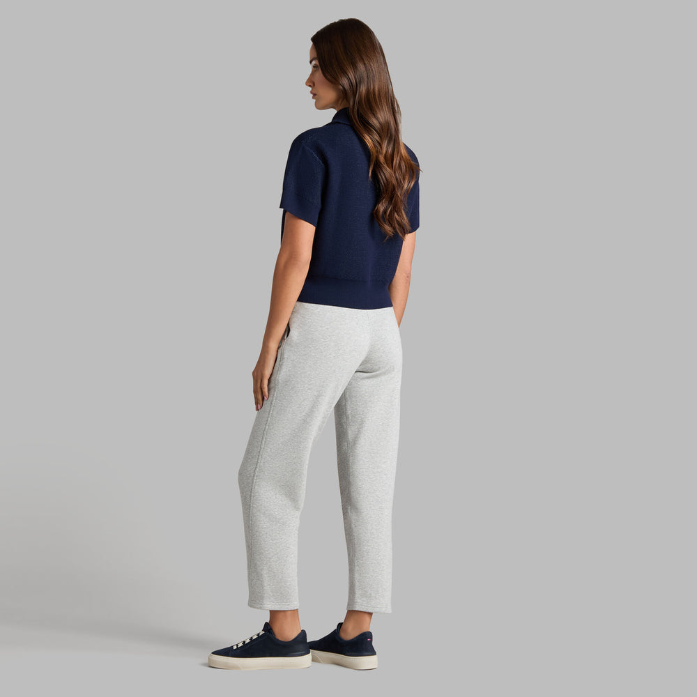 1/4 ZIP SHORT SLEEVE SWEATER POLO