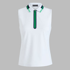 CONTRAST TECH PIQUÉ SLEEVELESS POLO
