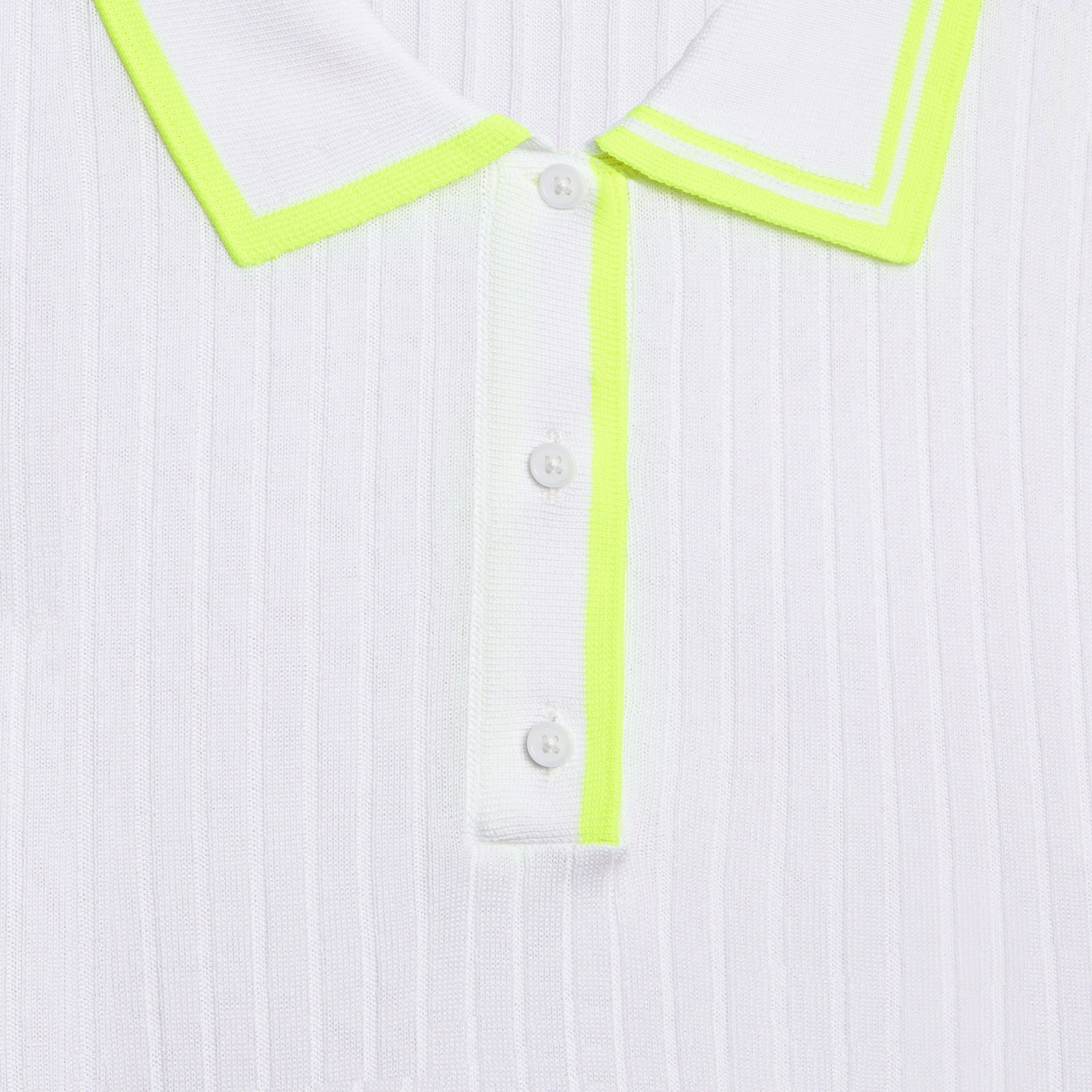 RIBBED KNIT LONG SLEEVE POLO SWEATER