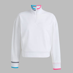 BRUSHED BACK STRETCH PULLOVER
