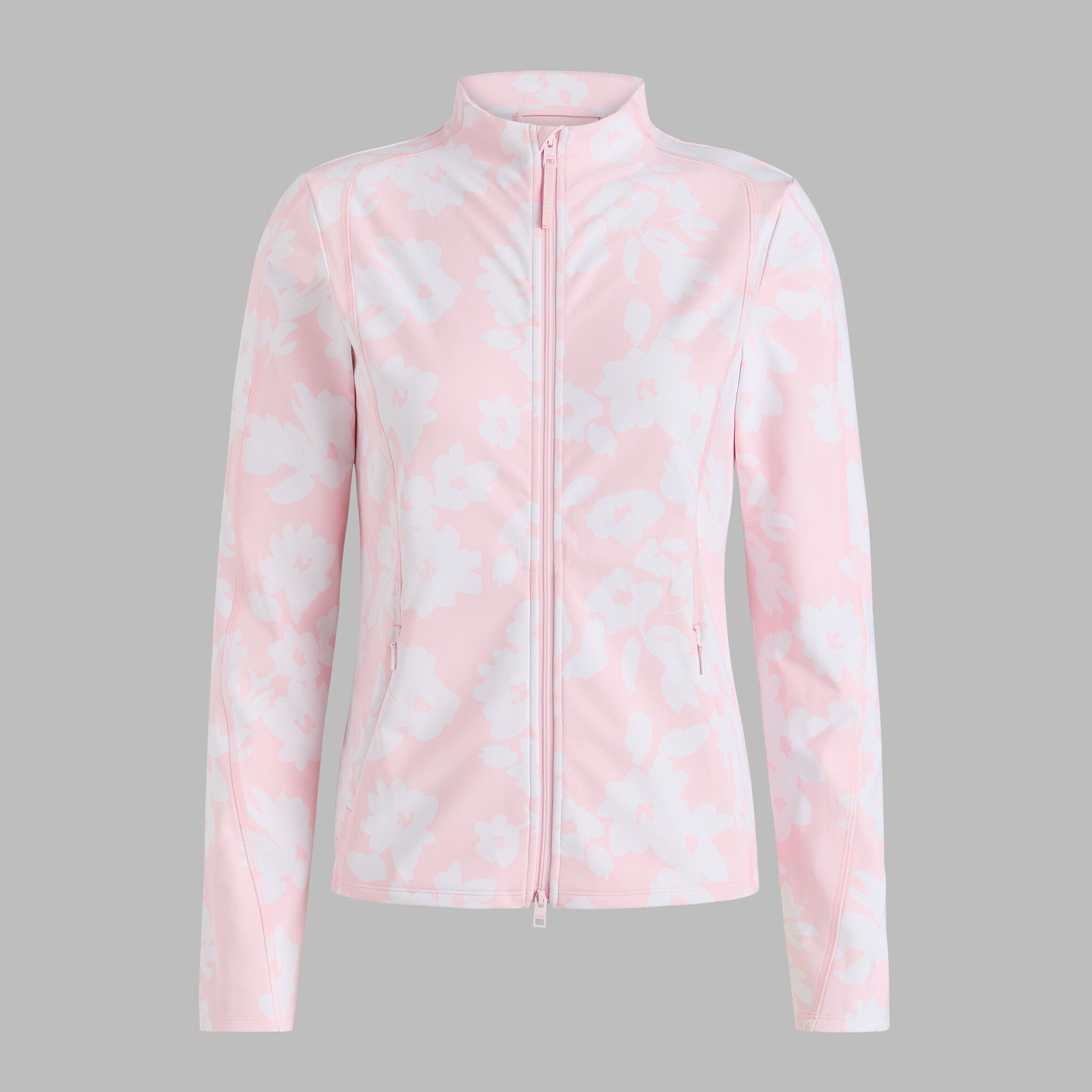PRINTED BRUSH BACK STRETCH PULLOVER