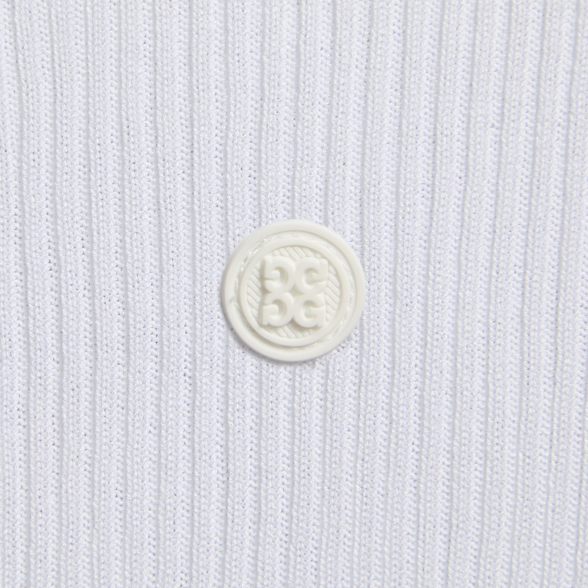 COTTON BLEND RIB KNIT FITTED TOP