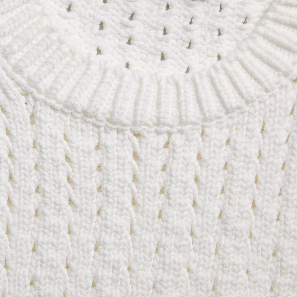 LTD RELEASE VILLA COTTON BLEND CROPPED SHORT SLEEVE SWEATER