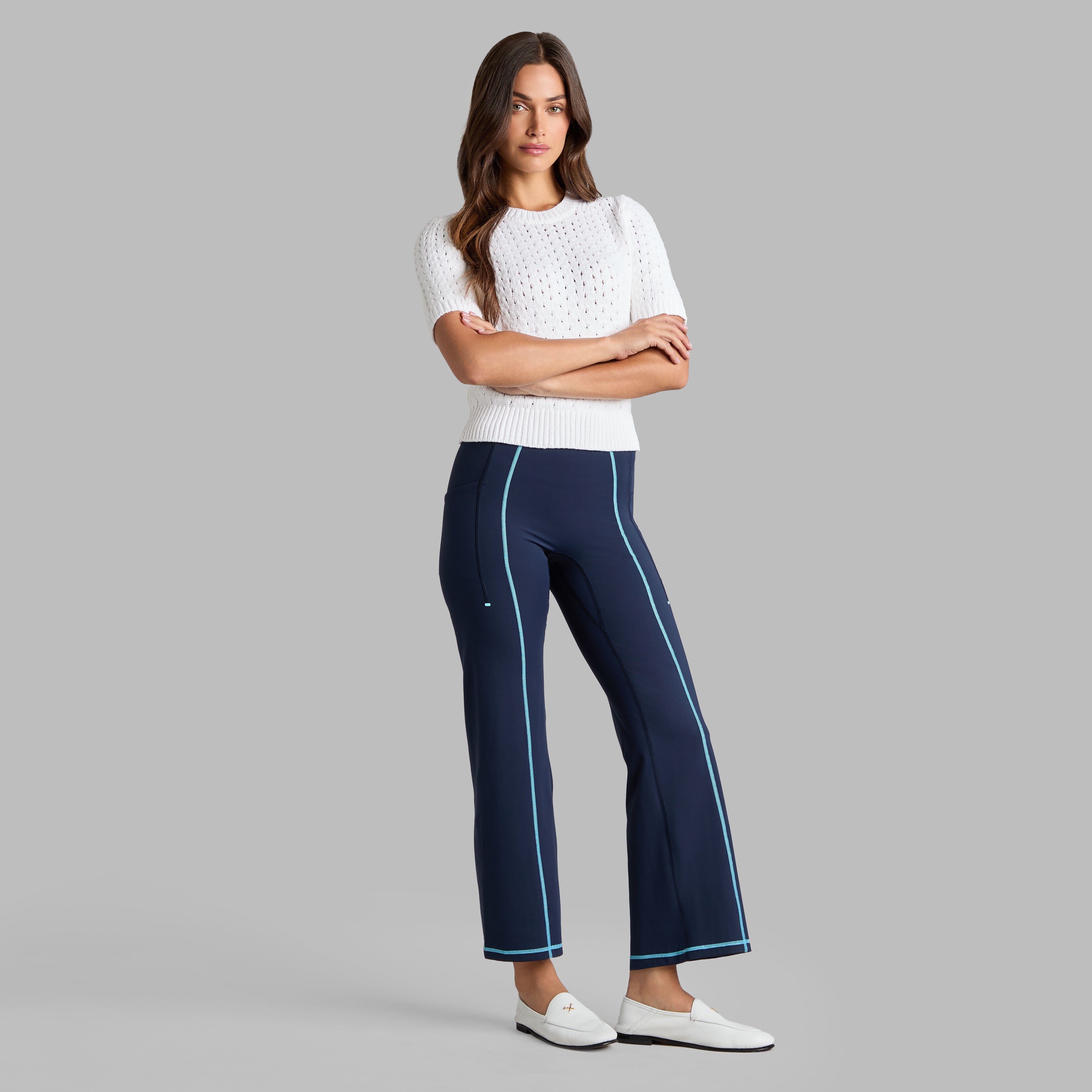 LTD RELEASE VILLA COTTON BLEND CROPPED SHORT SLEEVE SWEATER