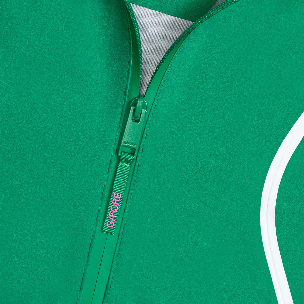 PANELED WATER REPELLENT HOODED JACKET