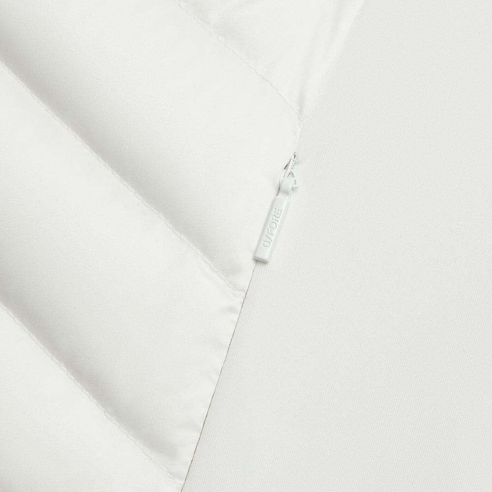V-DOWN QUILTED STRETCH TECH INTERLOCK VEST