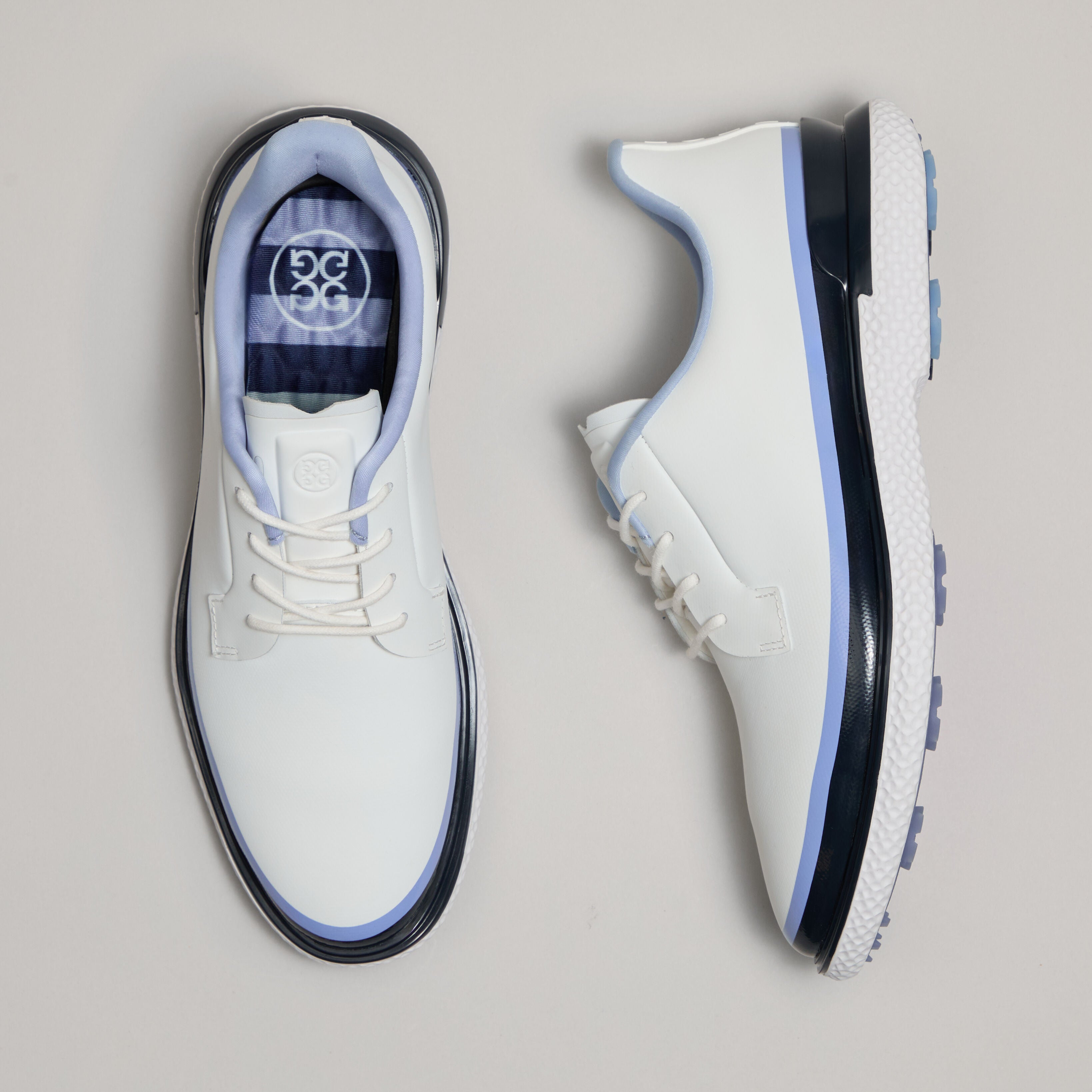 GALLIVAN2R TUXEDO STRIPE STIPPLED GOLF SHOE