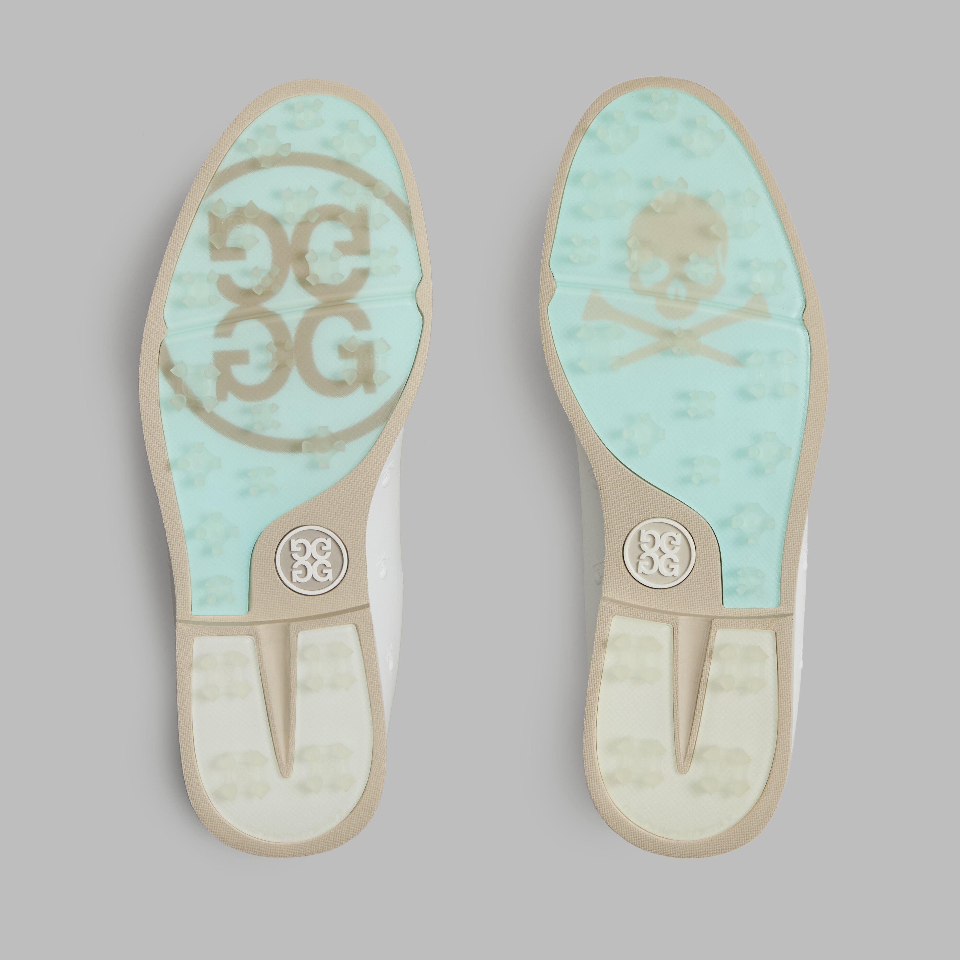 GALLIVANTER STUDDED LEATHER SKULL & TEES GOLF SHOE