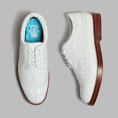 LTD RELEASE GALLIVANTER CROC-EMBOSSED LEATHER LUXE SOLE GOLF SHOE
