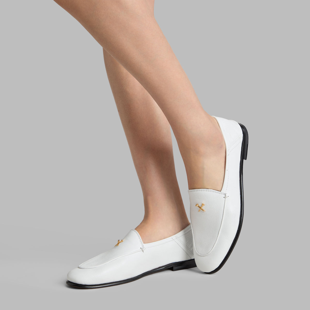 METAL TEES LEATHER FLEX LOAFER