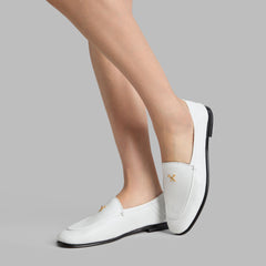 METAL TEES LEATHER FLEX LOAFER