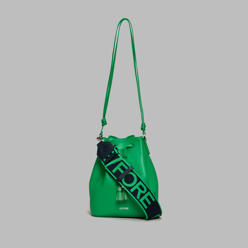 LEATHER CART BUCKET BAG