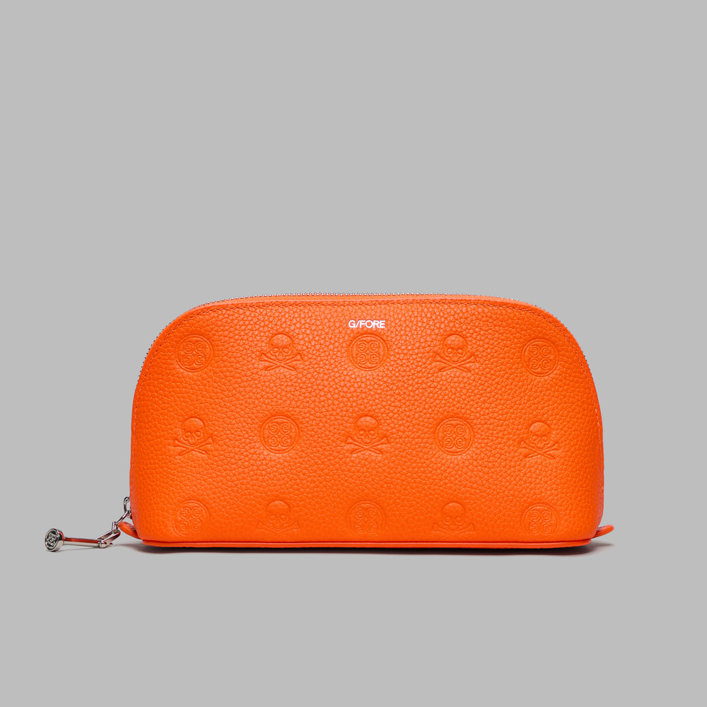 EMBOSSED SKULL & TEES COSMETICS CASE