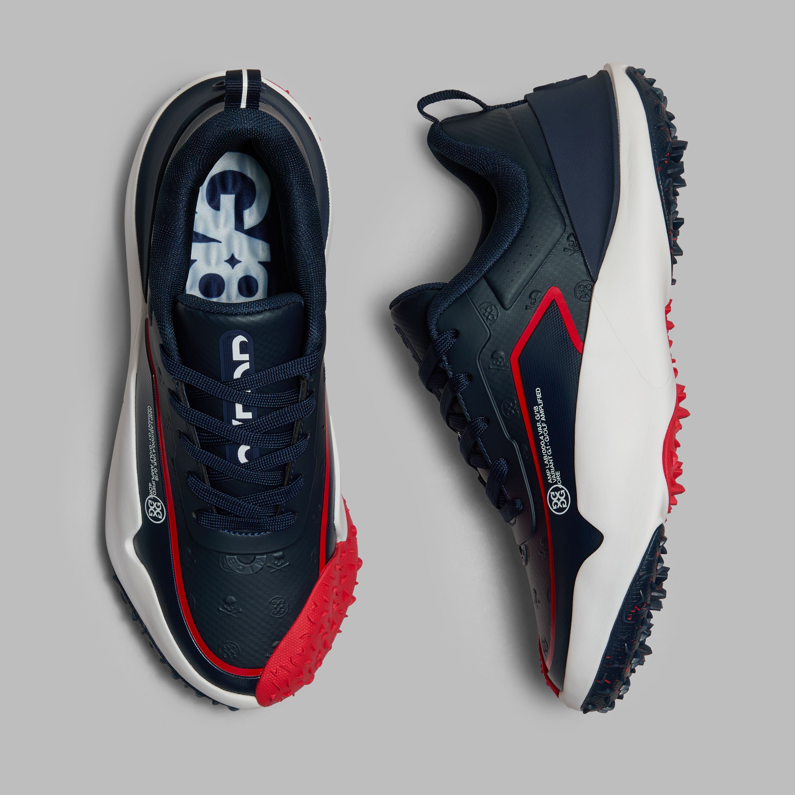 G/18 EMBOSSED SKULL & TEES GOLF SHOE