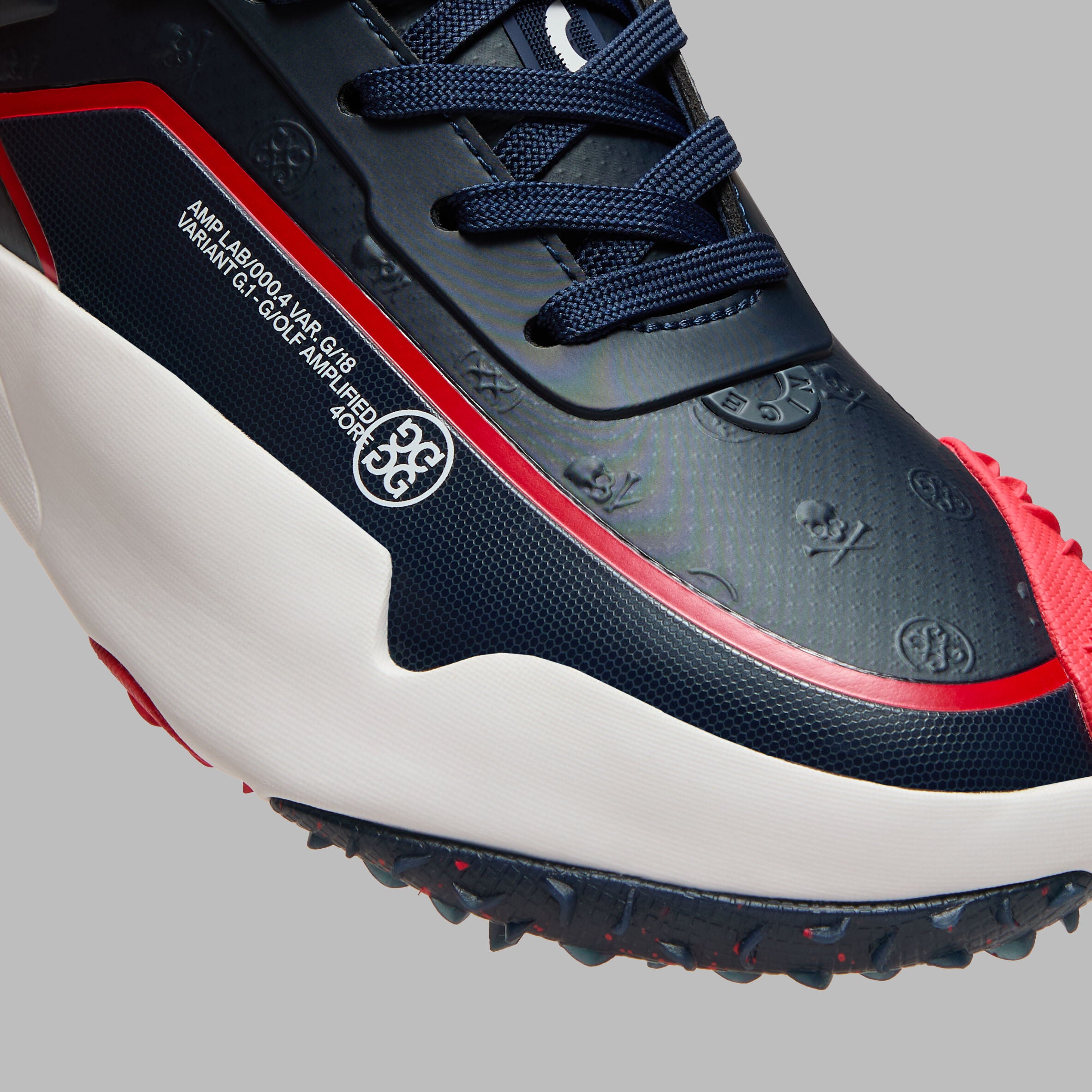 G/18 EMBOSSED SKULL & TEES GOLF SHOE