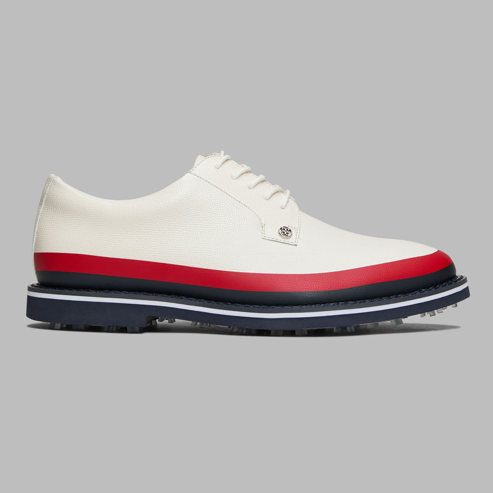GALLIVANTER TUXEDO STRIPE LEATHER GOLF SHOE