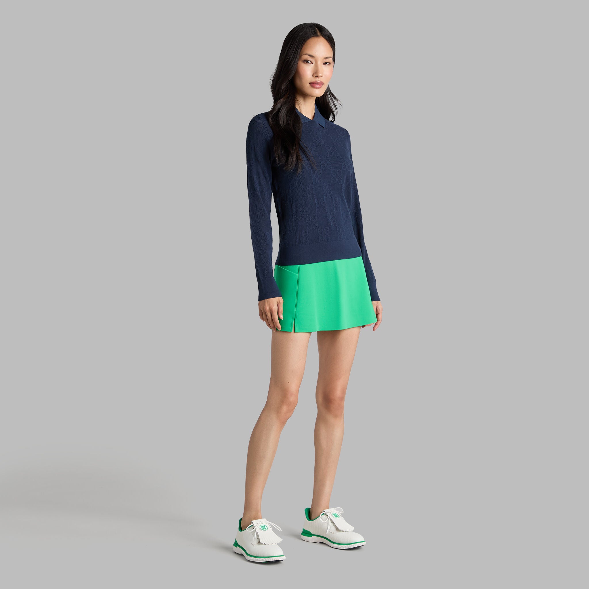 POINTELLE G CREWNECK SWEATER