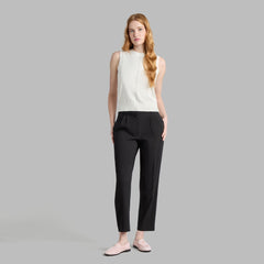 LTD RELEASE LINEN CROPPED PLEATED TROUSER
